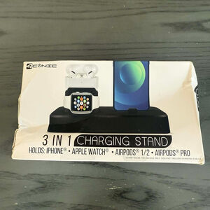 Aconic 3-in-1 Charging Stand One Size Black/White